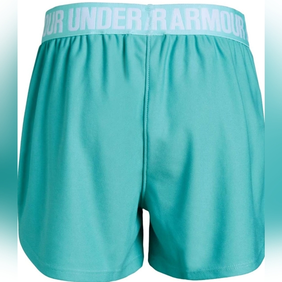 ⭐️3/$30 UA HeatGear shorts,  youth medium,  teal - Picture 9 of 9